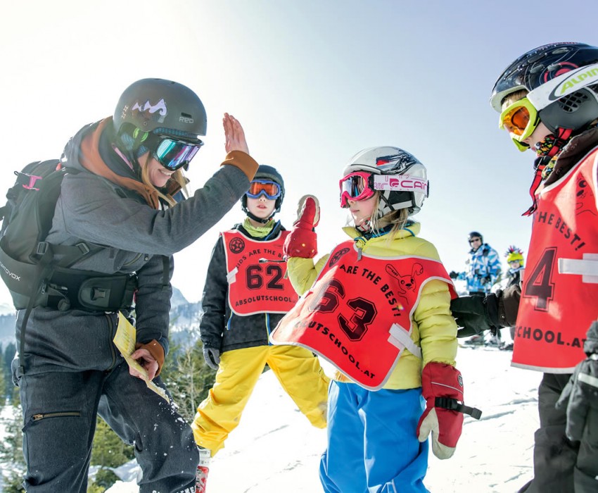 Skikurs für Kinder im Skiurlaub in Kleinarl © Wagrain-Kleinarl Tourismus